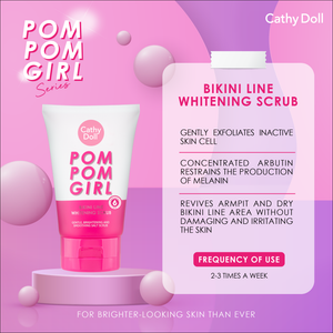 Cathy Doll Pom Pom Girl Armpit & Bikini Line Whitening Scrub - 150g