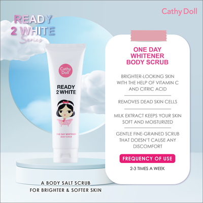Cathy Doll Ready 2 White One Day Whitener Body Scrub - 200g