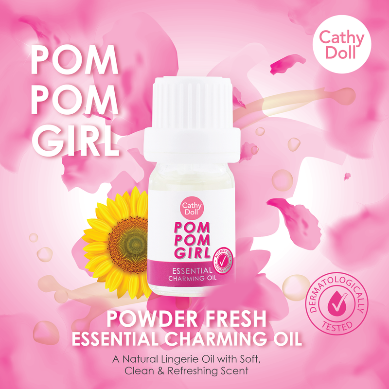 CATHY DOLL POM POM GIRL ESSENTIAL CHARMING OIL POWDER FRESH - 5ML