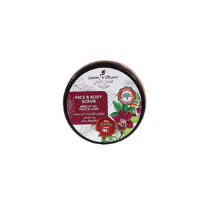 JARDIN D'OLEANE FACE & BODY SCRUB  APRICOTOIL & TROPICAL SCENT - 500ML