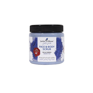 JARDIN D'OLEANE FACE & BODY SCRUB NILA ZARKA & GREEN TEA - 500ML