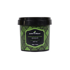 JARDIN D'OLEANE MOROCCAN BLACK SOAP OLIVE OIL - 500G