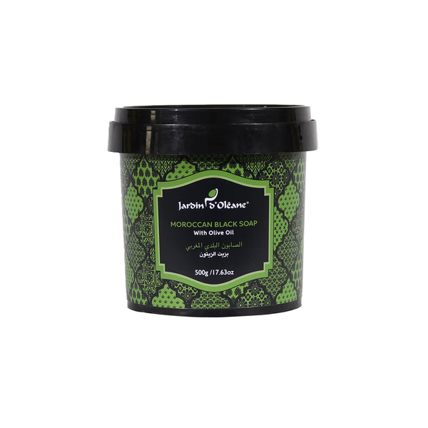 JARDIN D'OLEANE MOROCCAN BLACK SOAP OLIVE OIL - 500G