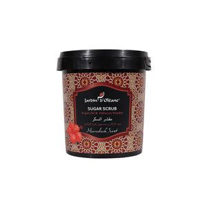 JARDIN D'OLEANE SUGAR SCRUB ARGAN OIL & HIBISCUS POWDER  - 600G