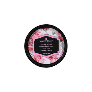 JARDIN D'OLEANE SUGAR SCRUB ARGAN OIL & ROSE POWDER  - 600G