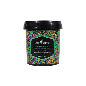 JARDIN D'OLEANE SUGAR SCRUB ALOE VERA OIL & ESSENTIAL OIL PLANTS  - 600G