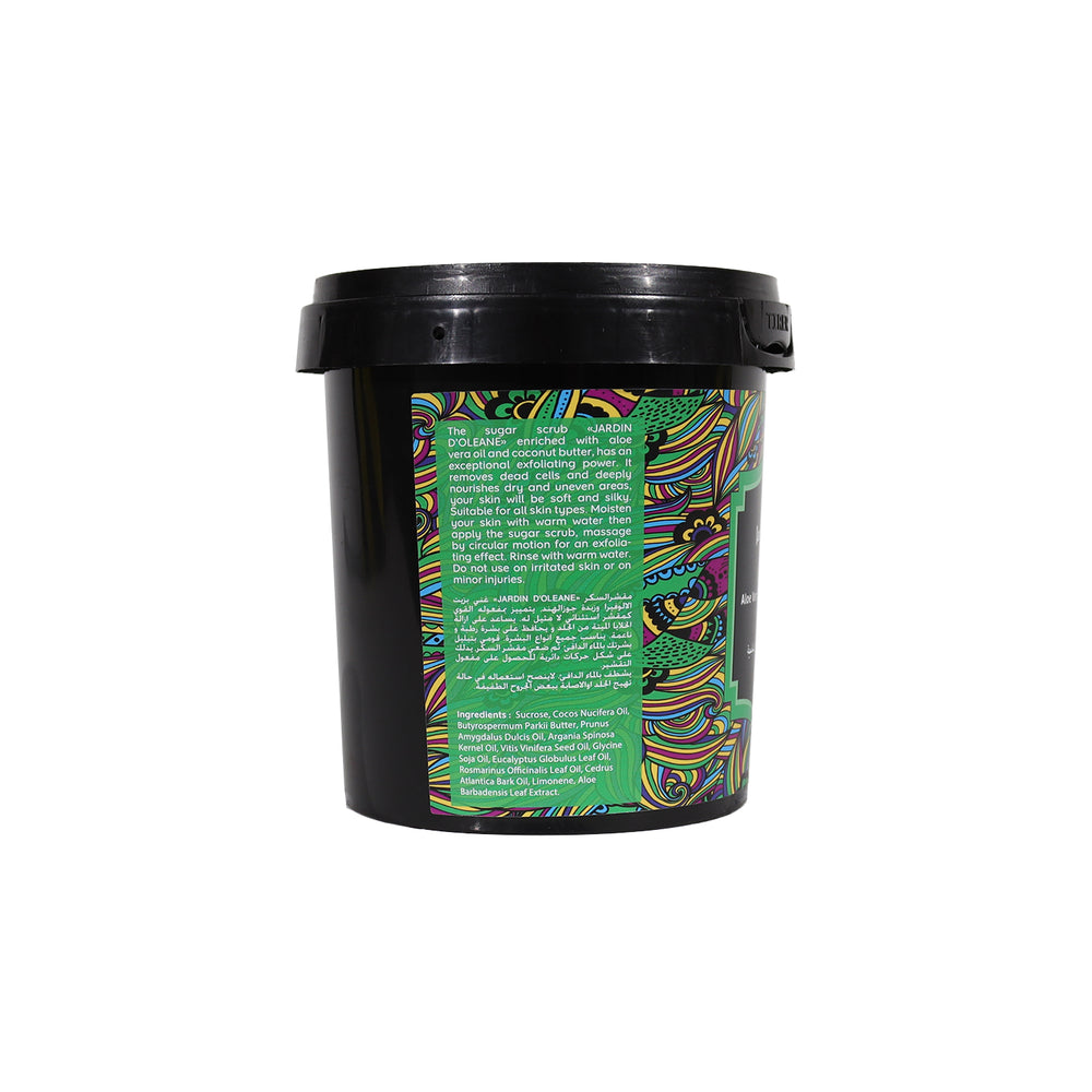 JARDIN D'OLEANE SUGAR SCRUB ALOE VERA OIL & ESSENTIAL OIL PLANTS  - 600G