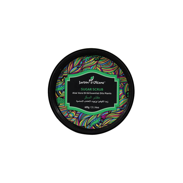 JARDIN D'OLEANE SUGAR SCRUB ALOE VERA OIL & ESSENTIAL OIL PLANTS  - 600G