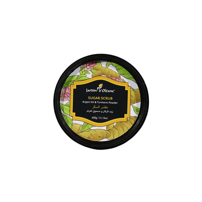 JARDIN D'OLEANE SUGAR SCRUB ARGAN OIL & TURMERIC POWDER  - 600G