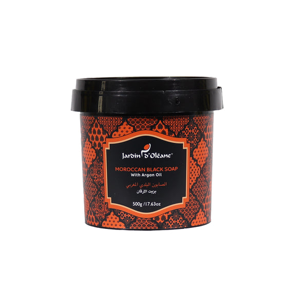 JARDIN D'OLEANE MOROCCAN BLACK SOAP ARGAN OIL - 500G