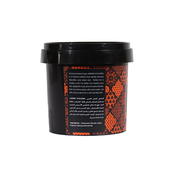 JARDIN D'OLEANE MOROCCAN BLACK SOAP ARGAN OIL - 500G