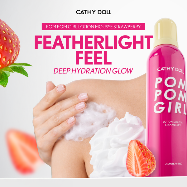 Cathy Doll Pom Pom Girl Lotion Mousse Strawberry