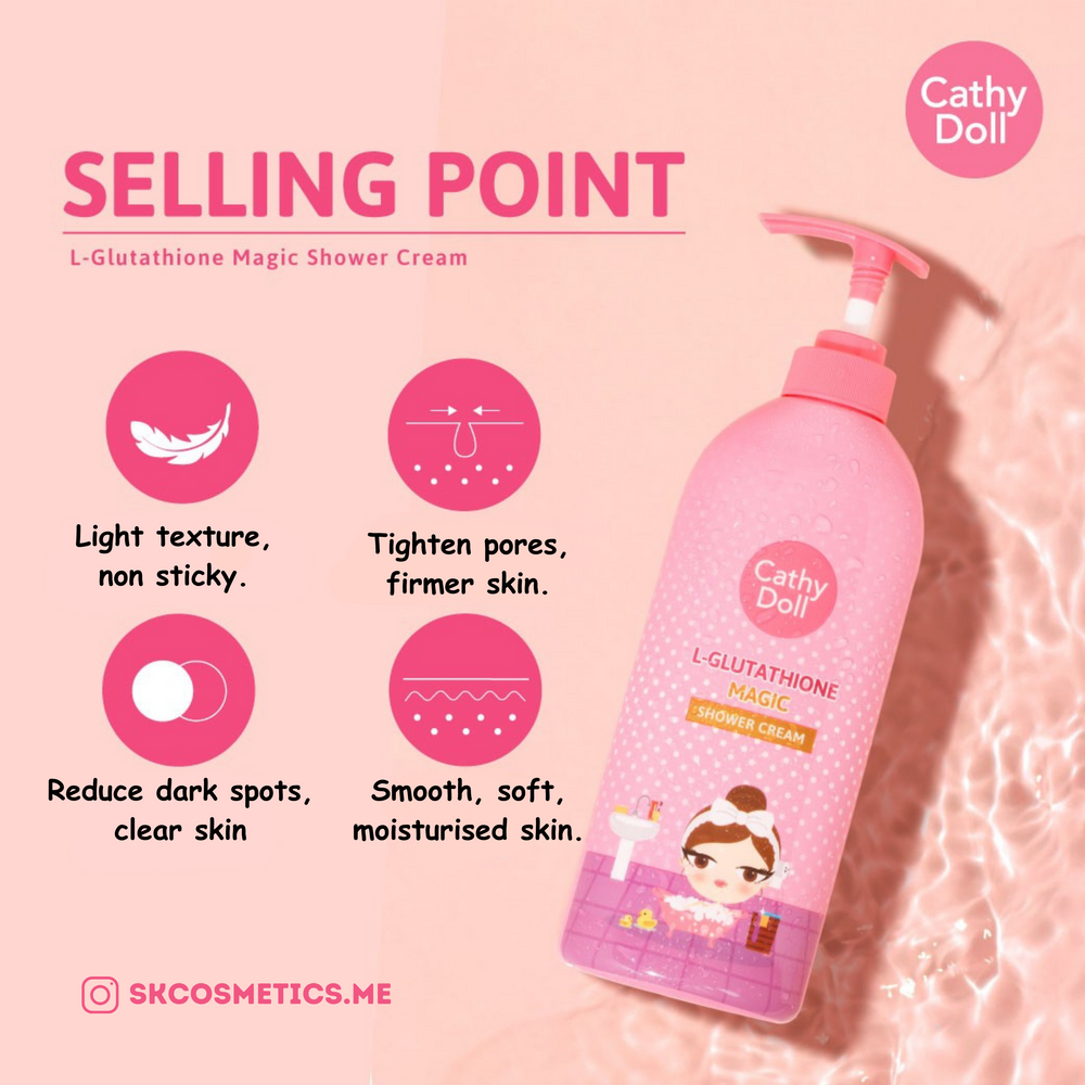 كريم استحمام Cathy Doll L-Glutathione Magic - 500 مل