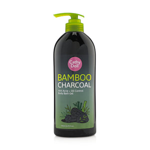 cathydoll cathy doll bamboo charcoal anti acne and oil control body bath gel sk cosmetics boutiqaat كاثي دول غسول الجسم بالبامبو و الفحم المضاد لحب الشباب اس كي كوزمتيكس بوتيكات