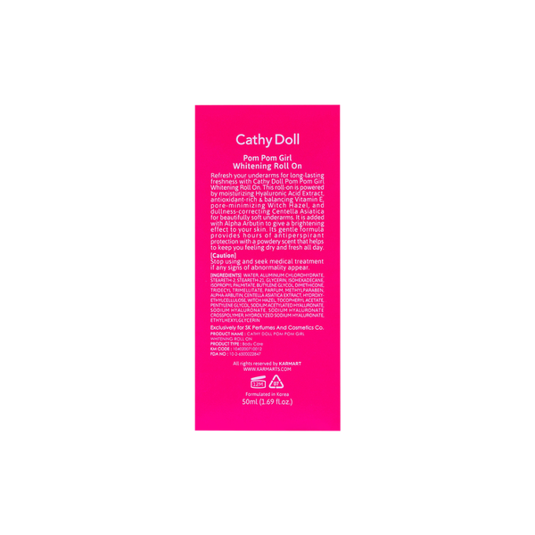 Cathy Doll Pom Pom Girl Whitening Roll On - 50ml