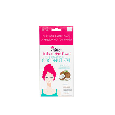 Cataleya Turban Hair Towel Infused With Coconut Oil