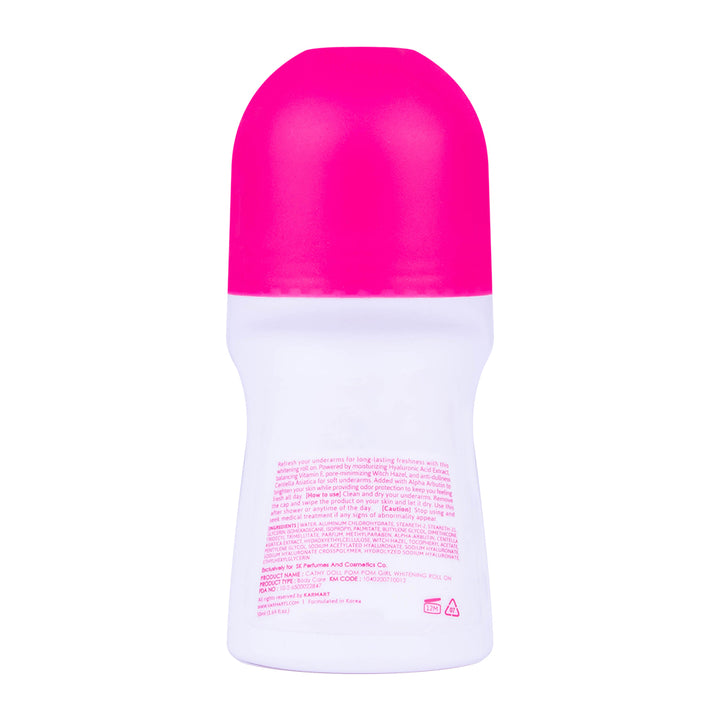 Cathy Doll Pom Pom Girl Whitening Roll On - 50ml SK Cosmetics KW Cathy Doll Pom Pom Girl Whitening Roll On - 50ml SK Cosmetics KW