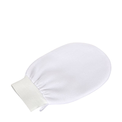 JARDIN D'OLEANE PREMIUM MOROCCAN GLOVE SCRUB WHITE