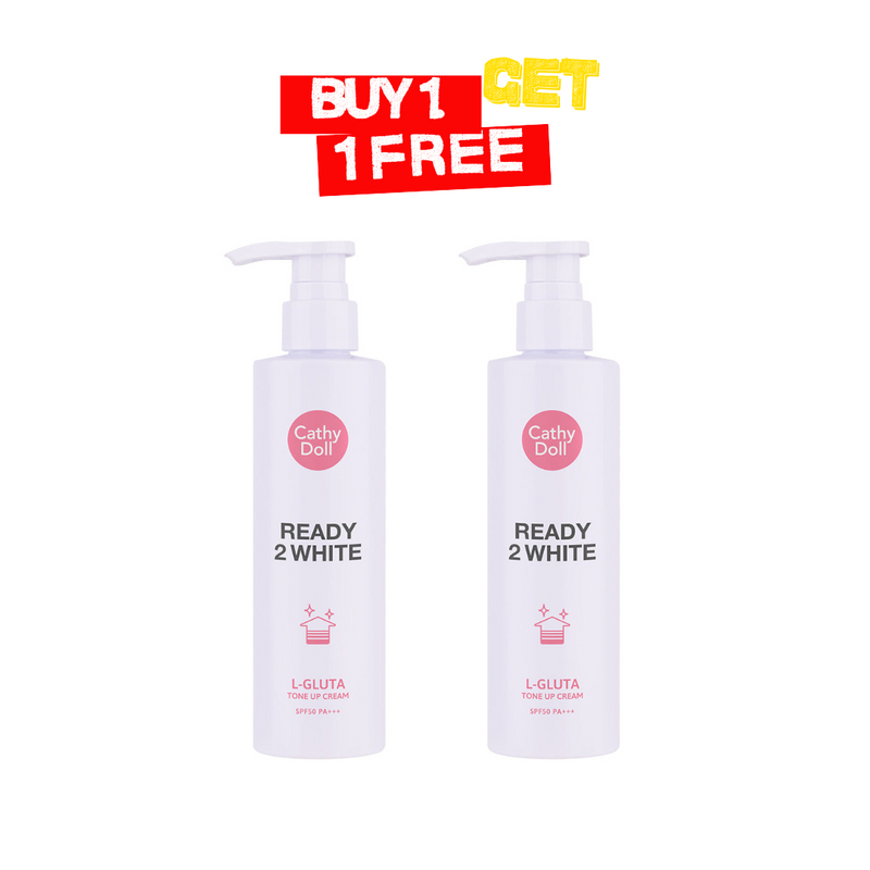 Buy 1 Get 1 Free! CATHY DOLL READY 2 WHITE L-GLUTA TONE UP CREAM SPF50 PA+++